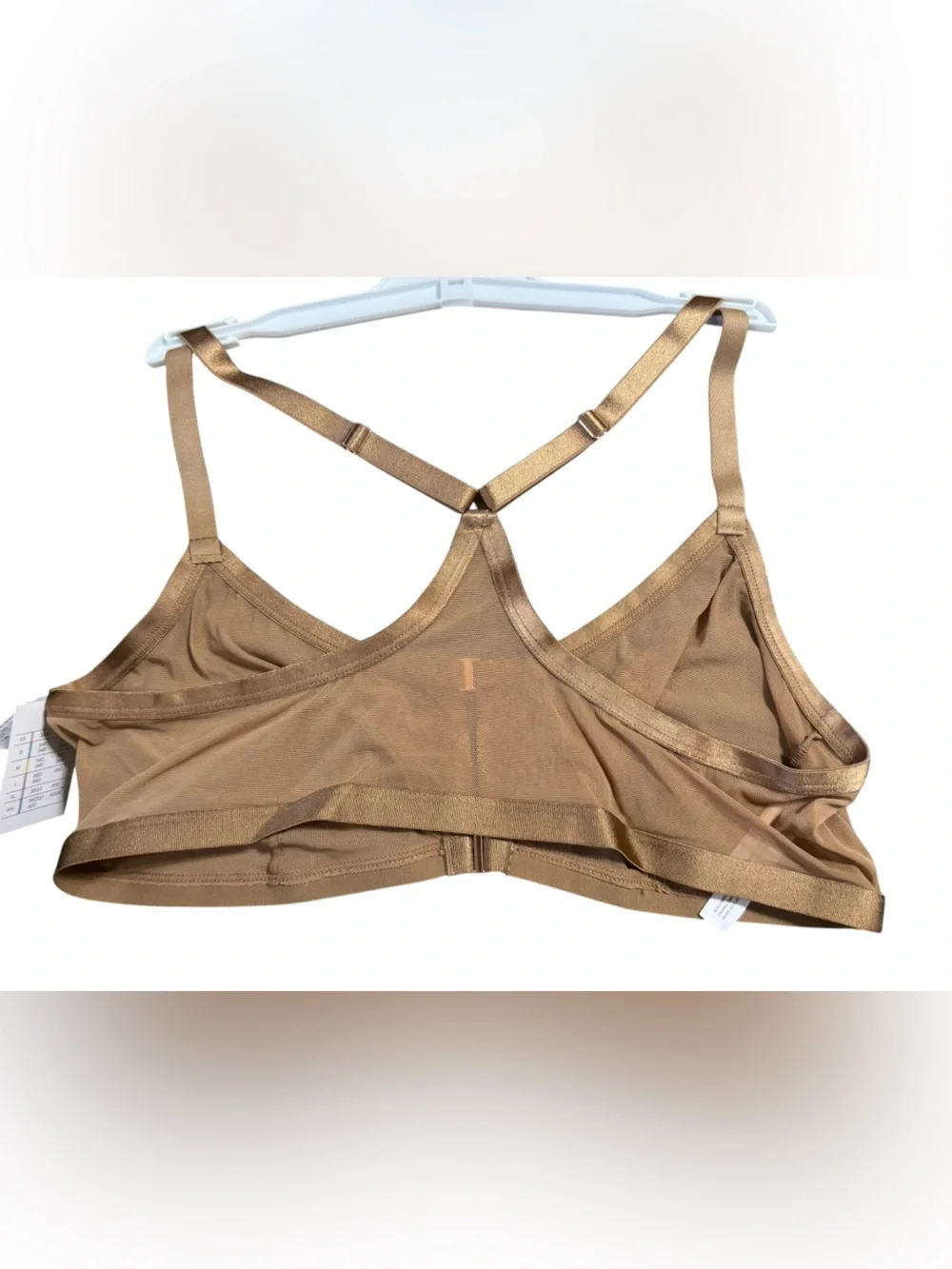 Auden Unlined Mesh Razorback Bralette Sz XL NWT
